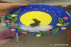 纸盘画画